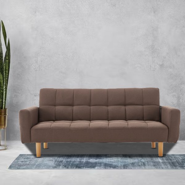 Pensacola 3-Seater Fabric Sofa Bed Futon