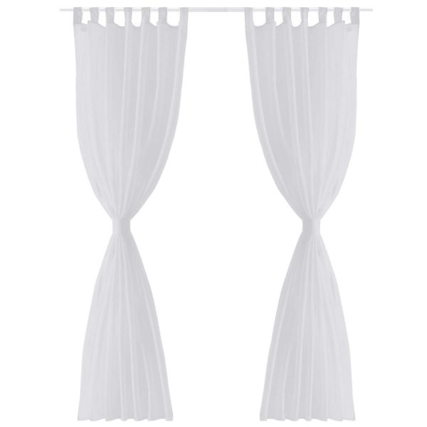 Sheer Curtain 2 pcs – 140×175 cm, White