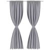2 pcs Slot-Headed Blackout Curtains 135 x 245 cm – Grey