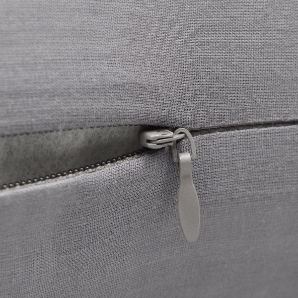 4 Black Cushion Covers Cotton – 50×50 cm, Grey