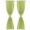 2 pcs Energy-saving Blackout Curtains Double Layer 140 x 245 cm – Green