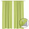 2 pcs Energy-saving Blackout Curtains Double Layer 140 x 245 cm – Green