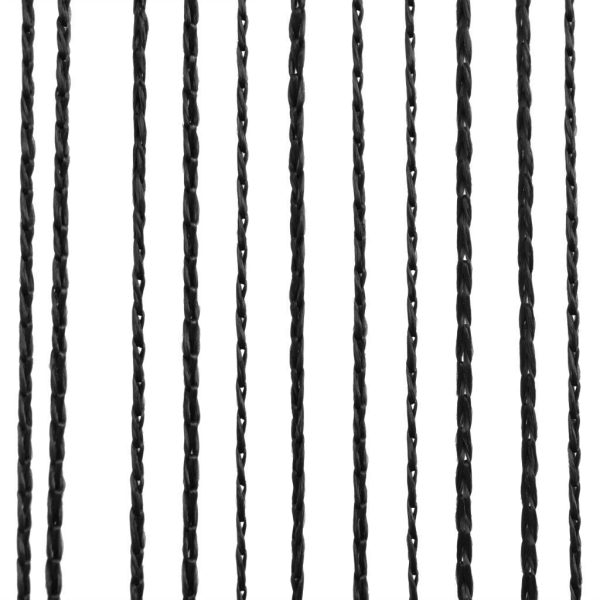 String Curtains 2 pcs – 100 cm, Black
