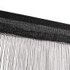 String Curtains 2 pcs – 140 cm, Black