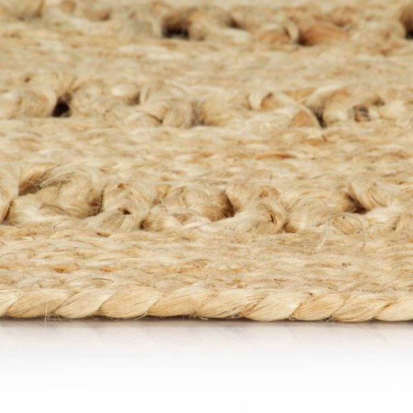 Handmade Rug Braided Jute – 90 cm