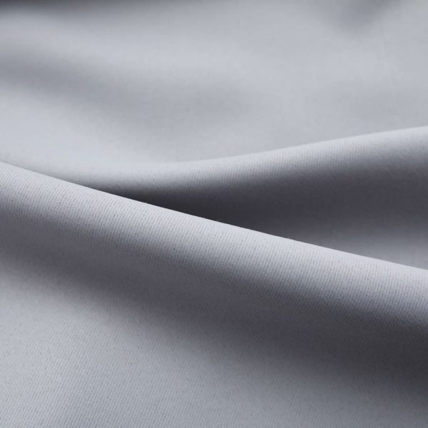 Blackout Curtains with Hooks 2 pcs 140×245 cm – Grey