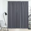 Blackout Curtain with Hooks 290×245 cm – Grey