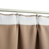 Blackout Curtains with Hooks 2 pcs 140×245 cm – Taupe