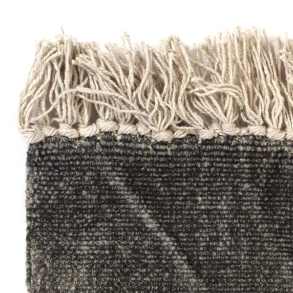 Kilim Rug Cotton – 160×230 cm, Anthracite