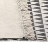 Kilim Rug Cotton with Pattern Black/White – 160×230 cm