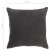 Cushions Cotton Velvet 2 pcs 45×45 cm – Anthracite