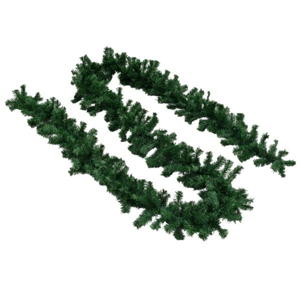 Christmas Garlands 4 pcs 270 cm PVC – Green