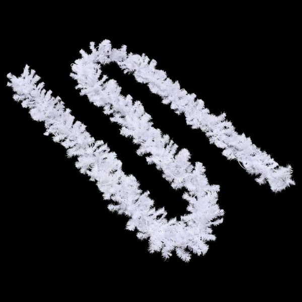 Christmas Garland with LED Lights White – 5 M