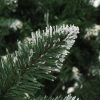 Artificial Christmas Tree with Pine Cones – 210×119 cm, Green and White