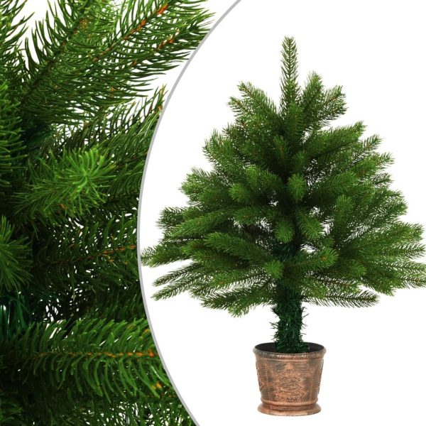 Faux Christmas Tree Lifelike Needles Green – 65×45 cm