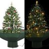 Snowing Christmas Tree with Umbrella Base 75 cm – Green