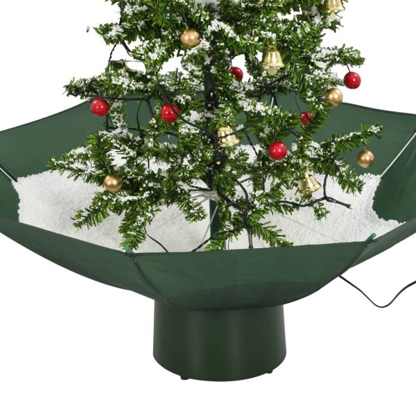 Snowing Christmas Tree with Umbrella Base 75 cm – Green