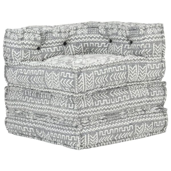 Kanpi Modular Pouffe Fabric – Light Grey, Corner Sofa Part