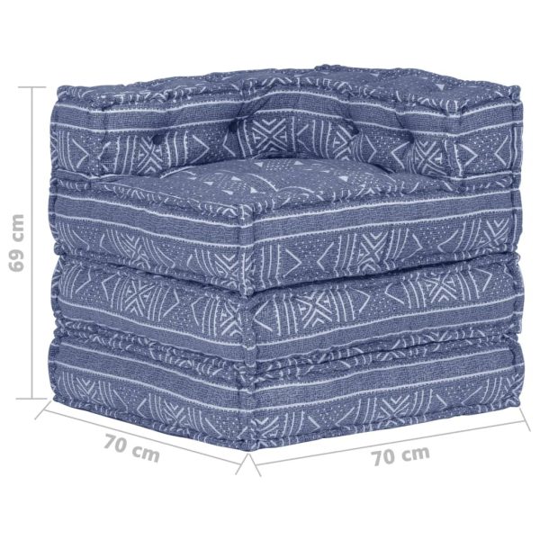 Kanpi Modular Pouffe Fabric – Indigo, Corner Sofa Part