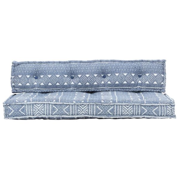 Pallet Sofa Cushion Indigo Fabric Patchwork
