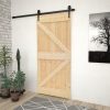 Door Solid Pine Wood – 80×210 cm