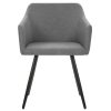 Dining Chairs Fabric – Light Grey, 4