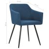 Dining Chairs Fabric – Blue, 4