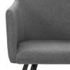 Dining Chairs Fabric – Light Grey, 6
