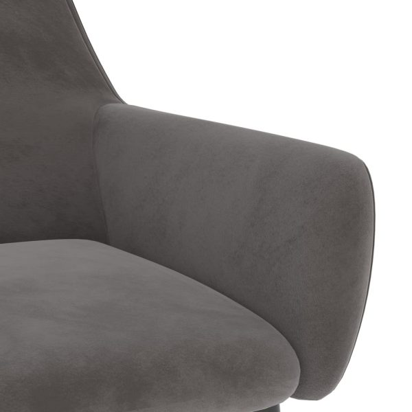 Dining Chairs Velvet – Dark Grey, 4