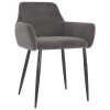 Dining Chairs Velvet – Dark Grey, 6
