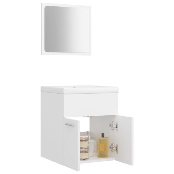 Bathroom Furniture Set Engineered Wood – 41×38.5×46 cm, White