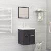 Bathroom Furniture Set Engineered Wood – 41×38.5×46 cm, Grey