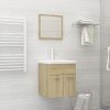 Bathroom Furniture Set Engineered Wood – 41×38.5×46 cm, Sonoma oak