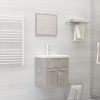 Bathroom Furniture Set Engineered Wood – 41×38.5×46 cm, Concrete Grey