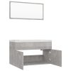 Bathroom Furniture Set Engineered Wood – 80×38.5×46 cm, Concrete Grey