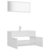 Bathroom Furniture Set Engineered Wood – 90×38.5×46 cm, White