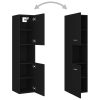 Bathroom Furniture Set Engineered Wood – 60×38.5×46 cm, Black