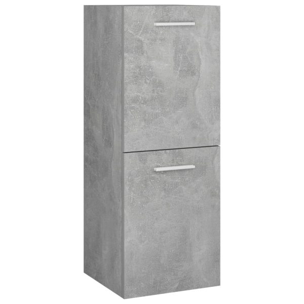 Bathroom Furniture Set Engineered Wood – 90×38.5×46 cm, Concrete Grey