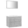 Bathroom Furniture Set Engineered Wood – 60×38.5×45 cm, Concrete Grey