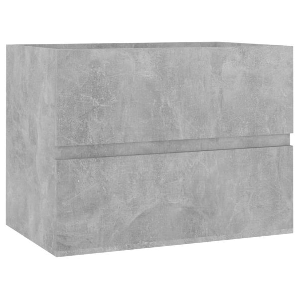 Bathroom Furniture Set Engineered Wood – 60×38.5×45 cm, Concrete Grey