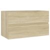 Bathroom Furniture Set Engineered Wood – 80×38.5×45 cm, Sonoma oak
