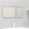 Bathroom Furniture Set Engineered Wood – 80×38.5×45 cm, White and Sonoma Oak