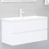 Bathroom Furniture Set Engineered Wood – 90×38.5×45 cm, White