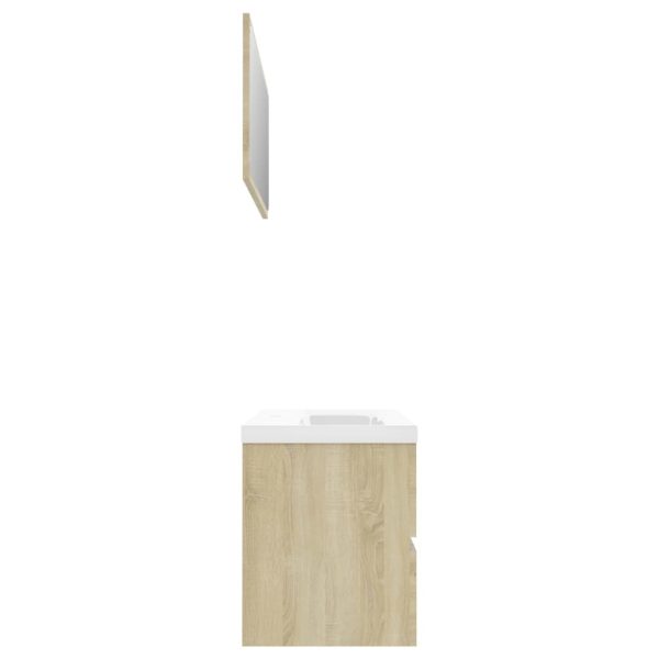 Bathroom Furniture Set Engineered Wood – 100×38.5×45 cm, Sonoma oak
