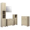 4 Piece Bathroom Furniture Set – Sonoma oak