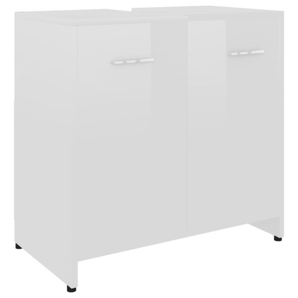4 Piece Bathroom Furniture Set – High Gloss White