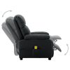 Electric Massage Recliner Chair Fabric – Dark Grey