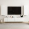 Maclean 4 Piece TV Cabinet Set Engineered Wood – 60x30x30 cm (3 pcs), White