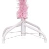 Artificial Christmas Tree with LEDs&Stand PVC – 150×75 cm, Pink
