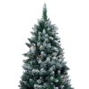 Artificial Christmas Tree LEDs&Pine Cones&White Snow – 240×130 cm
